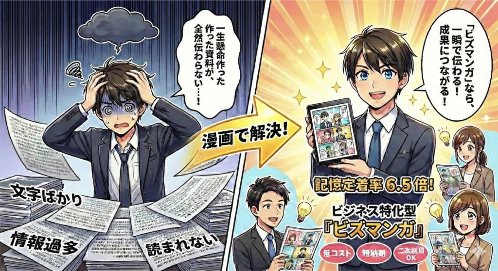 【徹底解説】なぜ今、ビジネスに漫画なのか？ 脳科学的根拠とコスト戦略