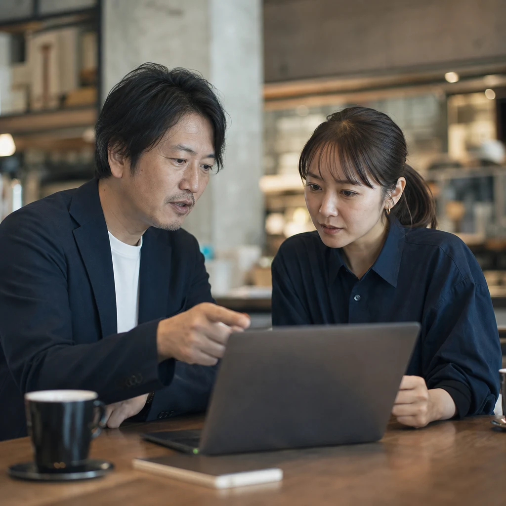 採用KPIを数値で管理しながら求人票を改善する打ち合わせの様子