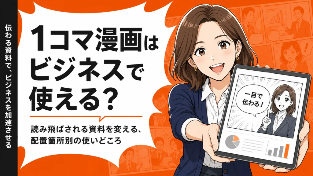 読まれない資料を劇的改善！「1コマビジネス漫画」の効果と活用法