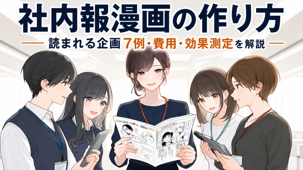 社内報漫画の作り方｜読まれる企画7例・費用・効果測定を解説