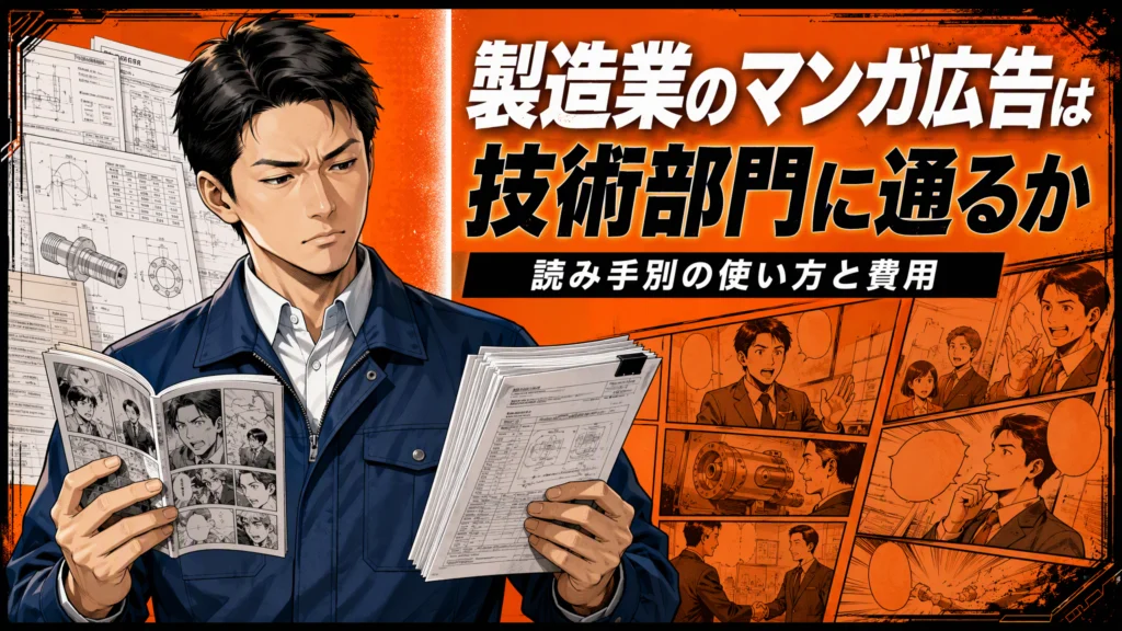 製造業のマンガ広告は技術部門に通るか｜読み手別の使い方と費用